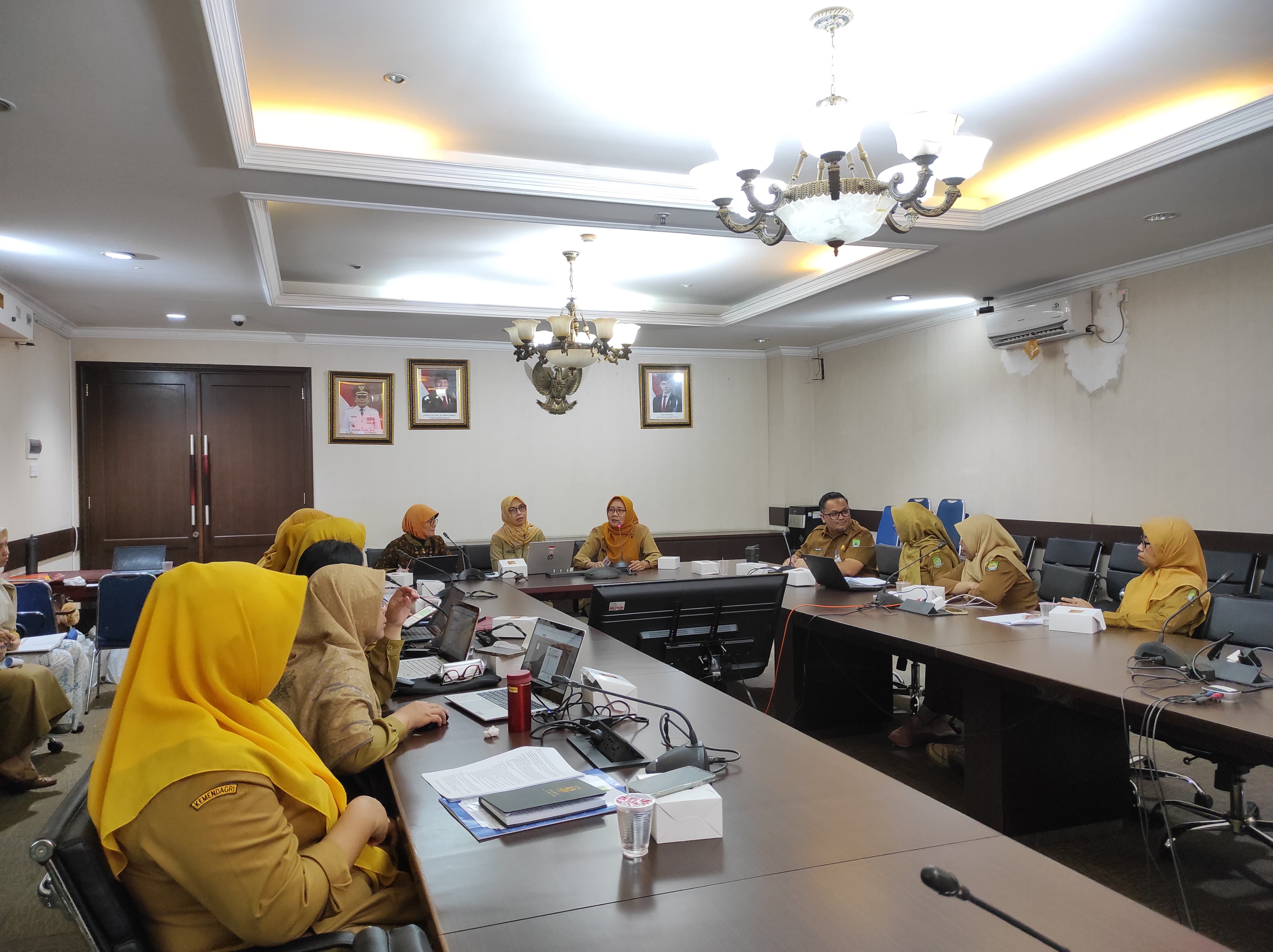 Supervisi dan koordinasi terkait ATM dengan Provinsi dan ADINKES